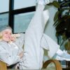 Pantaloni largi din fleece Icon