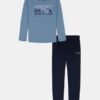 Set cu mâneci lungi și pantaloni de jogging cu logo suprapus