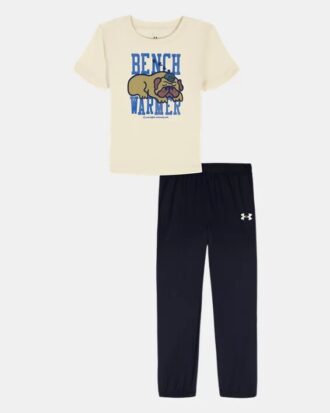 Set cu mâneci scurte Bench Warmer pentru copii mici