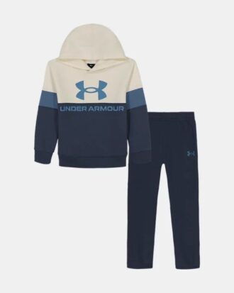 Set mic hanorac din fleece colorblock