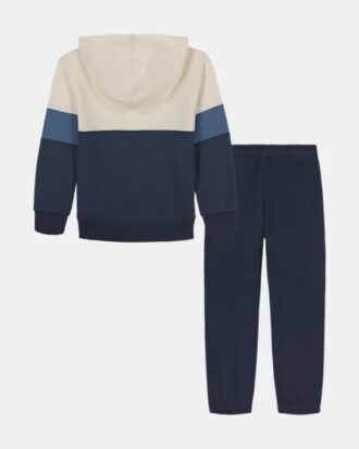 Set mic hanorac din fleece colorblock