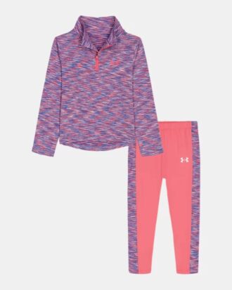 Set Color Twist pentru copii mici cu fermoar ¼ și colanți