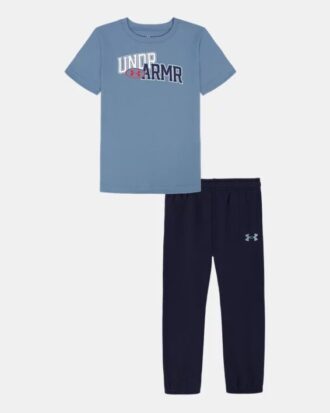 Set Tech Little cu mâneci scurte și pantaloni de jogging