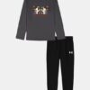 Set tricou cu mâneci lungi și pantaloni de jogging pentru copii mici, cu logo de fotbal