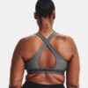 Sutien sport cu bretele încrucișate pe spate, de lungime medie, în nuanța Heather