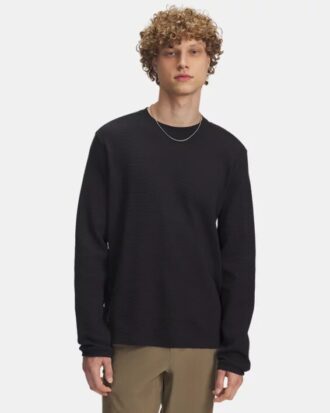 Tricou cu guler înalt Expanse Waffle