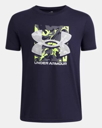 Tricou cu mânecă scurtă și logo camuflaj