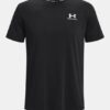 Tricou cu mânecă scurtă pentru bărbați, cu logo UA brodat, din material gros