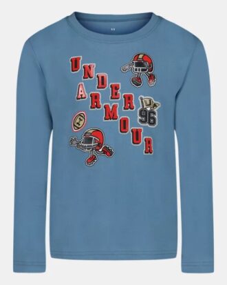 Tricou cu mâneci lungi pentru copii mici, cu imprimeu fotbal