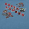 Tricou cu mâneci lungi pentru copii mici, cu imprimeu fotbal