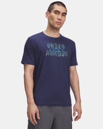 Tricou cu mâneci scurte și logo Wordmark