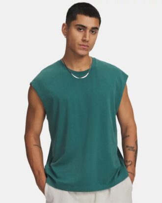 Tricou fără mâneci din bumbac gros