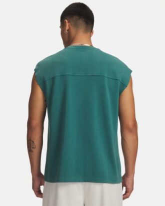 Tricou fără mâneci din bumbac gros